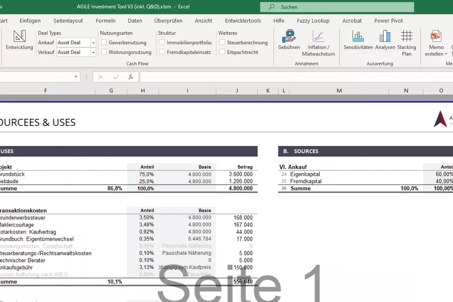 Cash Flow Modelling mit Excel – Ein zentraler Baustein erfolgreicher Immobilien-Investitionsstrategien
